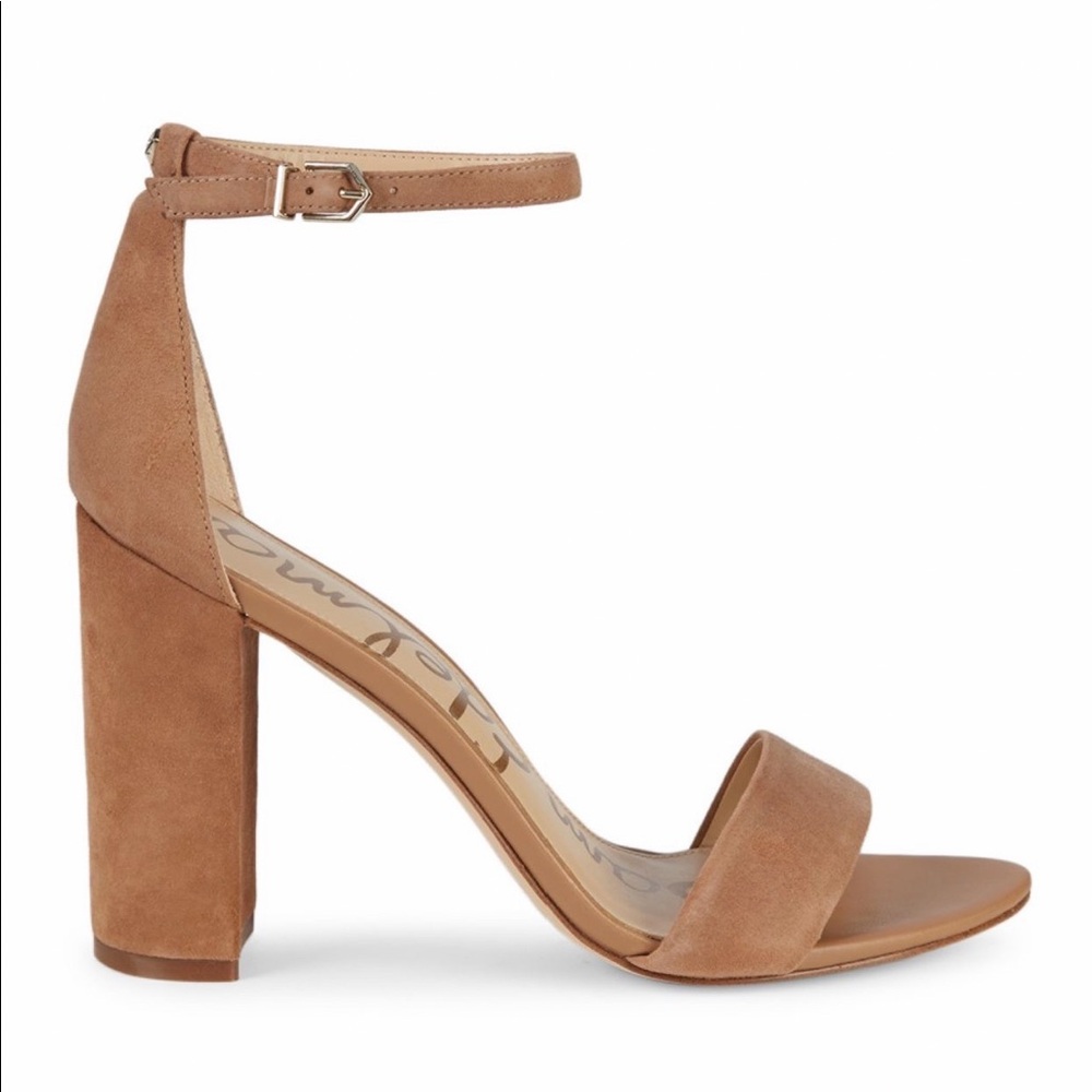 New Sam Edelman Block-heel suede sandals 5.5